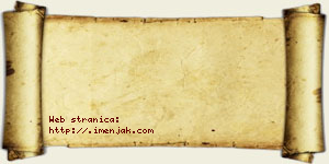 Koča Bzenić vizit kartica